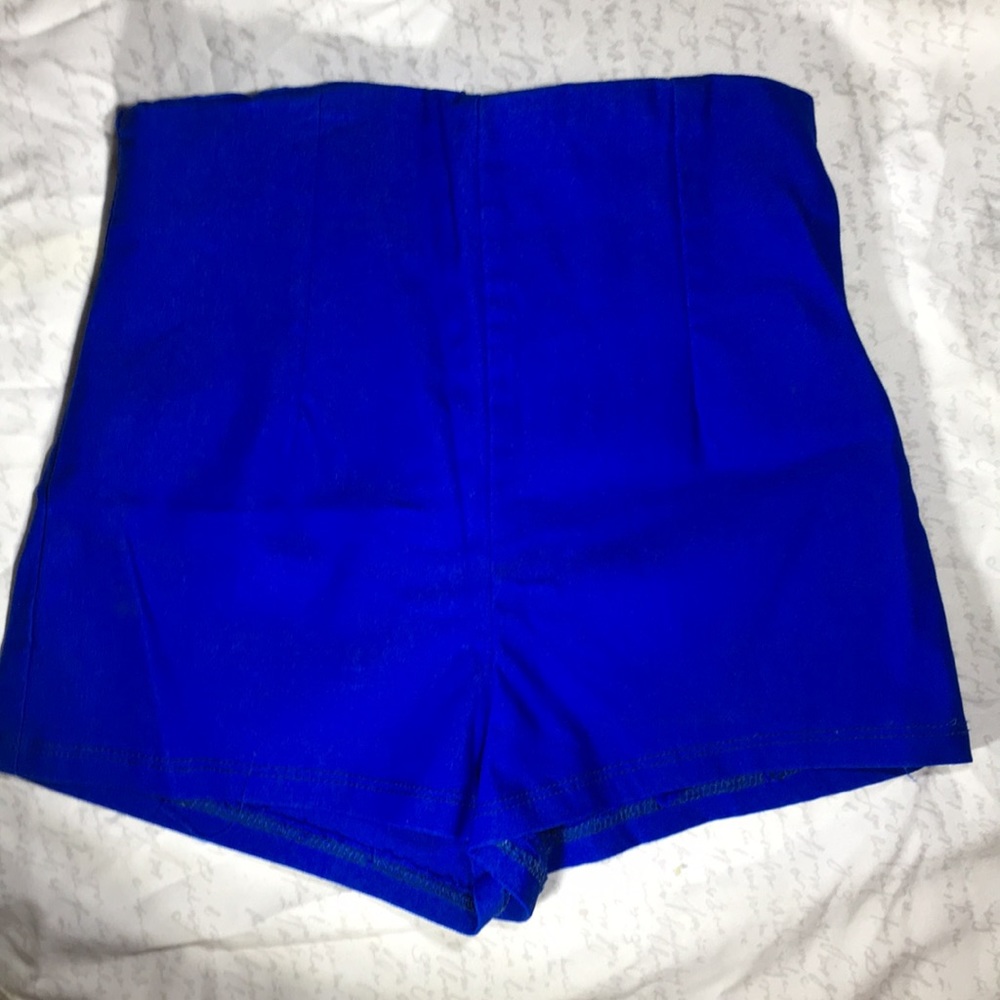 Royal Blue High Waisted Shorts